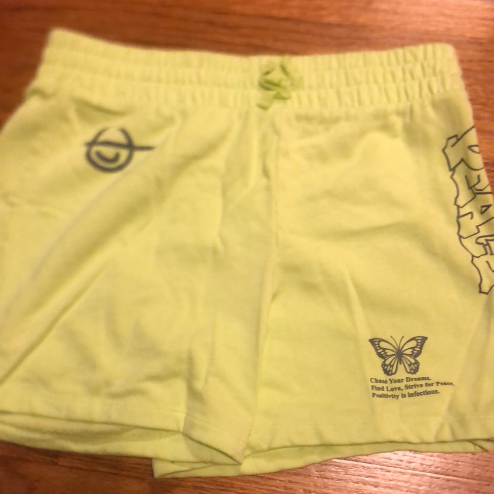 Green shorts